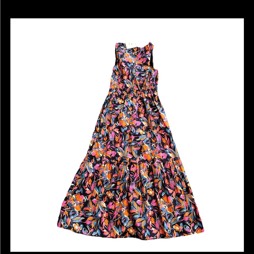 French Connection Women's Twist Front Dress Size S NEW Tiered Sundress Floral